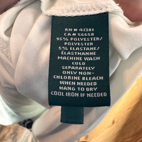 Lauren Ralph Lauren Dress Womens Size 4 Black White Geometric Twist Front - Picture 5 of 6